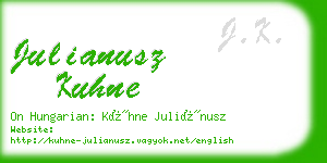 julianusz kuhne business card